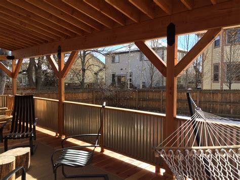 corrugated metal porch with black brackets|metal roof for porch.